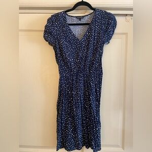 Banana Republic Navy Pattern Dress